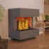 Glow Fire Kleist Grey - OMC 600 | Fritstående Vanddamppejs – Grå, 90 cm x 50 cm x 80 cm