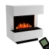 Glow Fire Kleist elektrisk damppejs – Opti-Myst Cassette 600, hvid, 90 cm x 50 cm x 80 cm