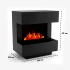 Glow Fire Kleist Sort - OMC 600 | Fritstående Vanddamppejs – Sort, 90 cm x 50 cm x 80 cm