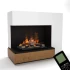 Glow Fire Planck Venstresidet - OMC 600 | Fritstående Vanddamppejs, 90 cm x 109 cm x 53 cm