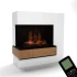 Glow Fire Planck Høj Venstrevendt - OMC 600 | Fritstående Vanddamppejs, 110 cm x 109 cm x 53 cm