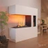 Glow Fire Schiller Pocket Elektrisk Pejs Hvid – Moderne Fritstående Design med Vanddamp