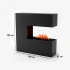 Glow Fire Kant Hybridpejs – Hvid fritstående vanddamp pejs med realistisk flammeeffekt