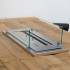 Staalramme med glas til 600 mm braender