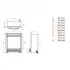Sway Classic el-pejs med messing frontpanel – Indbygget elektrisk pejs