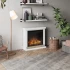 Hagen Elpejs - Hvid fritstående elpejs kamin